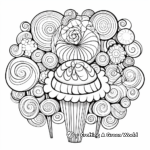 Candy-Inspired Mandala Coloring Pages for Adults 2