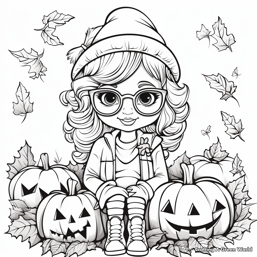 Captivating Fall Fashion Coloring Pages 2