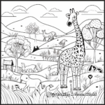 Captivating Land Animals Creation Coloring Pages 4