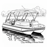 Captivating Luxury Pontoon Boat Coloring Pages 2