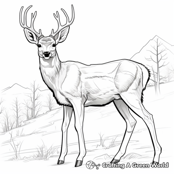 Mule Deer Coloring Pages - Free & Printable!
