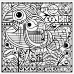 Captivating Mosaic Pattern Coloring Pages 2