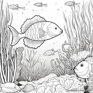 Captivating Ocean Life Coloring Pages 4
