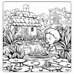 Captivating Water Garden Coloring Pages 2