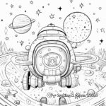 Capture the Cosmos: Printable Space-Themed Coloring Pages 2