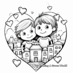 Caring and Sharing Love Coloring Pages 4