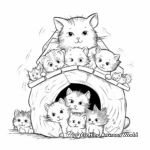Caring for Shelter Cats Coloring Pages 2