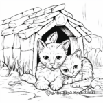 Caring for Shelter Cats Coloring Pages 3