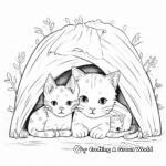Caring for Shelter Cats Coloring Pages 4