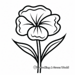 Carnation Flower Coloring Sheets 4