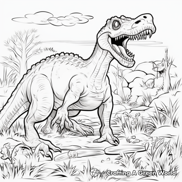 Carnivore Dinosaur Coloring Pages - Free &amp; Printable!