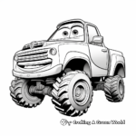 Cars Movie Character Coloring Pages 2