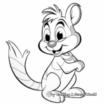 Cartoon Chipmunk Characters Coloring Pages 4