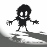 Cartoon Monster Shadows Coloring Pages 4