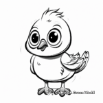 Cartoon Pigeon Coloring Pages for Kids 1