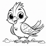Cartoon Pigeon Coloring Pages for Kids 2