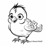 Cartoon Pigeon Coloring Pages for Kids 4