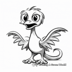 Cartoon Pyroraptor Dinosaur Coloring Pages 4