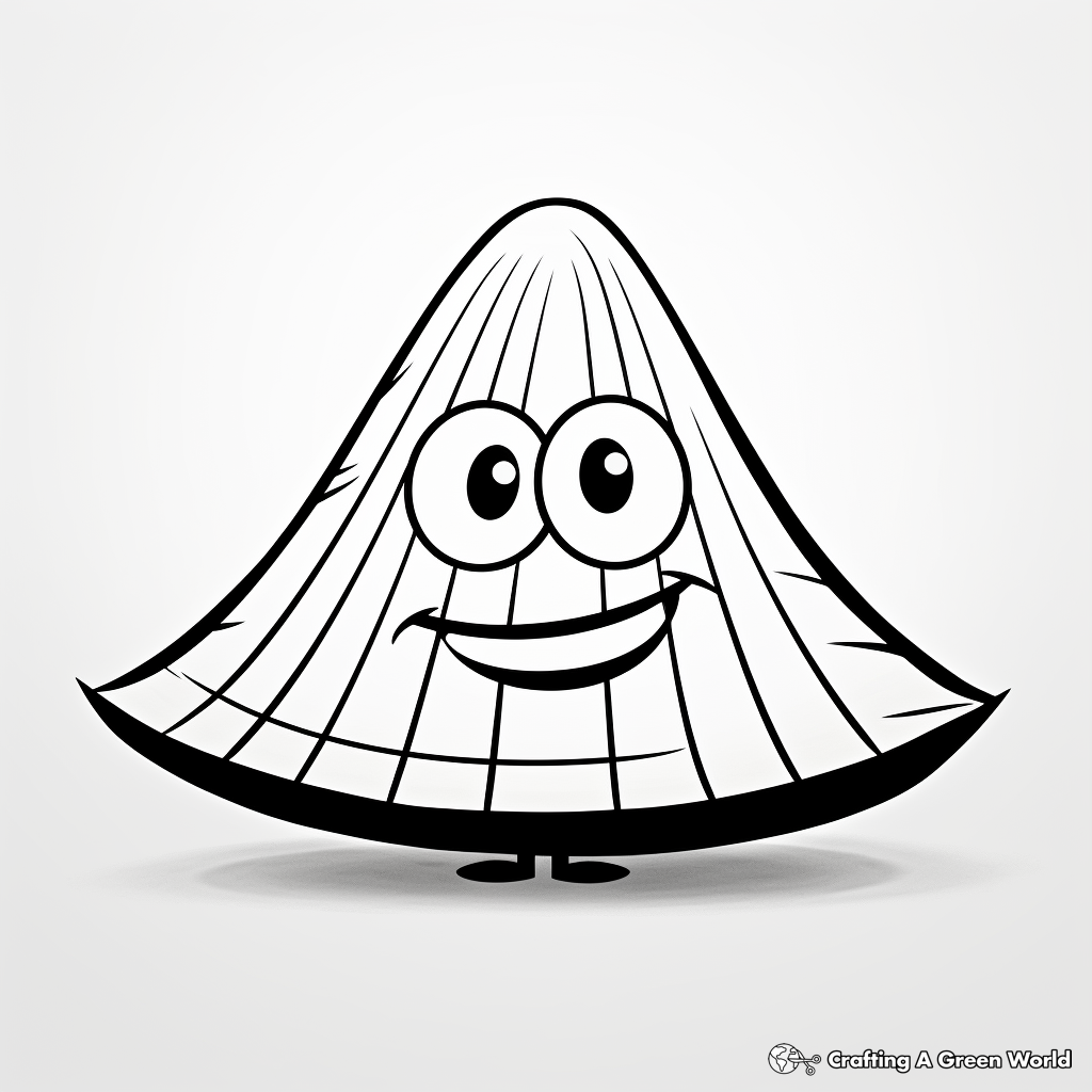 Cartoon-Style Sombrero Coloring Pages for Kids 4