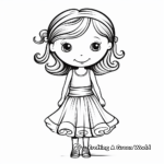 Casual Sundress Coloring Pages 1