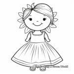 Casual Sundress Coloring Pages 4
