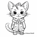 Cat Dressed as Mouse Coloring Pages 1
