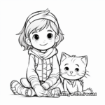 Cat Kid and Friends Coloring Sheets 3