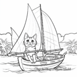Catamaran Sailboat Coloring Pages for Adventure Lovers 2