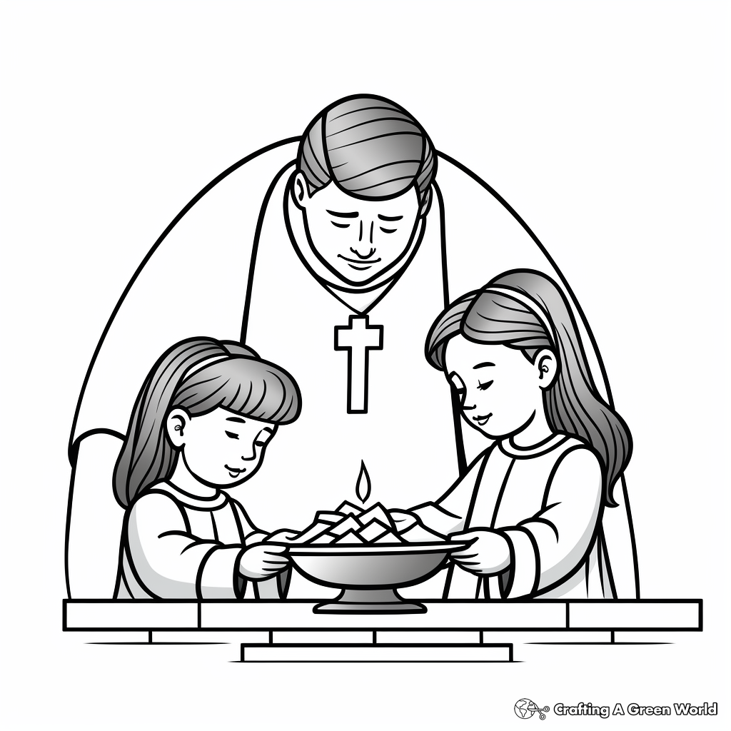 Catholic Baptism Ceremony Coloring Pages 4