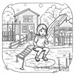Cautious at Playgrounds: Stranger Danger Coloring Pages 2