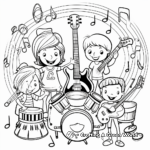 Celebrate Music Genres Coloring Pages 3