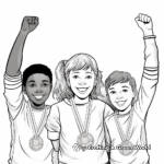Celebrate with Olympic Medals Coloring Pages 3