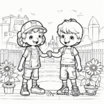 Celebration of Friendship Kindness Coloring Pages 1