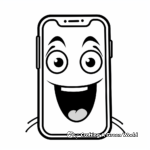 Cell Phone Emoji Coloring Pages for Teens 2