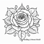 Celtic Rose Tattoo Coloring Pages for Enthusiasts 1