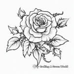 Celtic Rose Tattoo Coloring Pages for Enthusiasts 4
