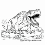 Ceratosaurus Eating Prey Coloring Pages 4