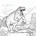 Ceratosaurus Fight-Scene Coloring Pages 2