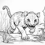 Ceratosaurus Hunting Coloring Pages 4