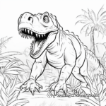 Ceratosaurus in the Jungle Coloring Pages 3