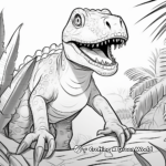 Ceratosaurus in the Jungle Coloring Pages 4