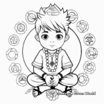 Chakra Symbols Coloring Pages for Kids 1