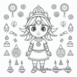 Chakra Symbols Coloring Pages for Kids 3