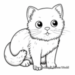 Challenging Burmese Cat Coloring Pages 4