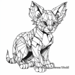Challenging Sphynx Cat Coloring Pages 3
