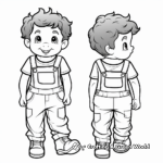 Character-Inspired Overalls Coloring Pages 4