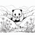 Charming Badger Burrow Coloring Pages 2