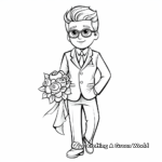 Charming Best Man Coloring Pages 1
