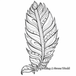 Charming Boho Feather Coloring Pages 2