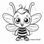Charming Bumblebee Coloring Pages for Preschoolers 3